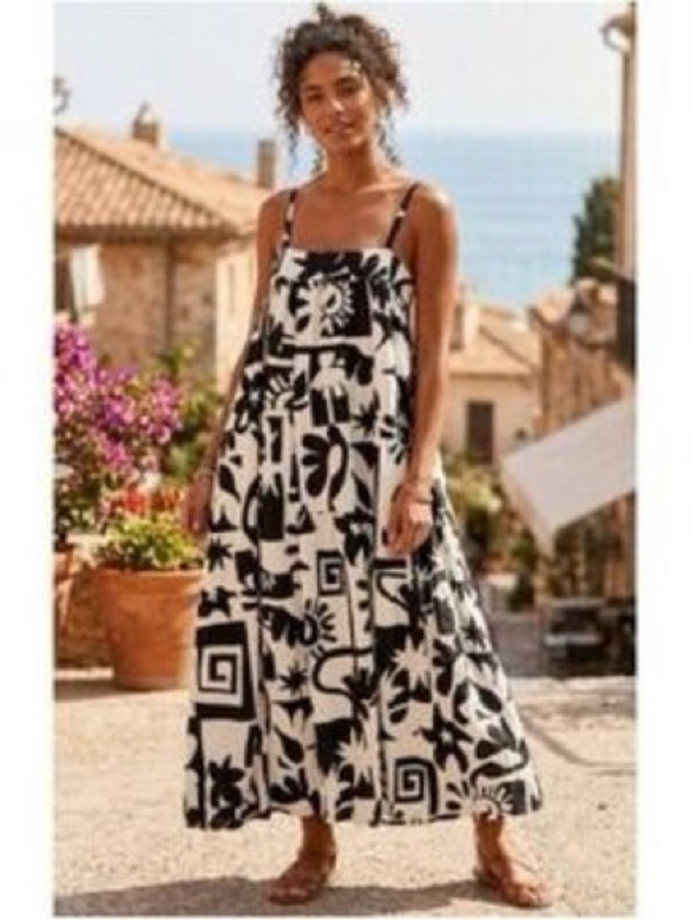 Abel the Label geometric maxi dress